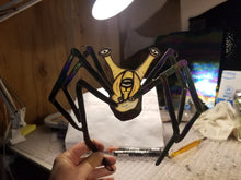 Load image into Gallery viewer, Norris Spider Head stained Glass Suncatcher preorder