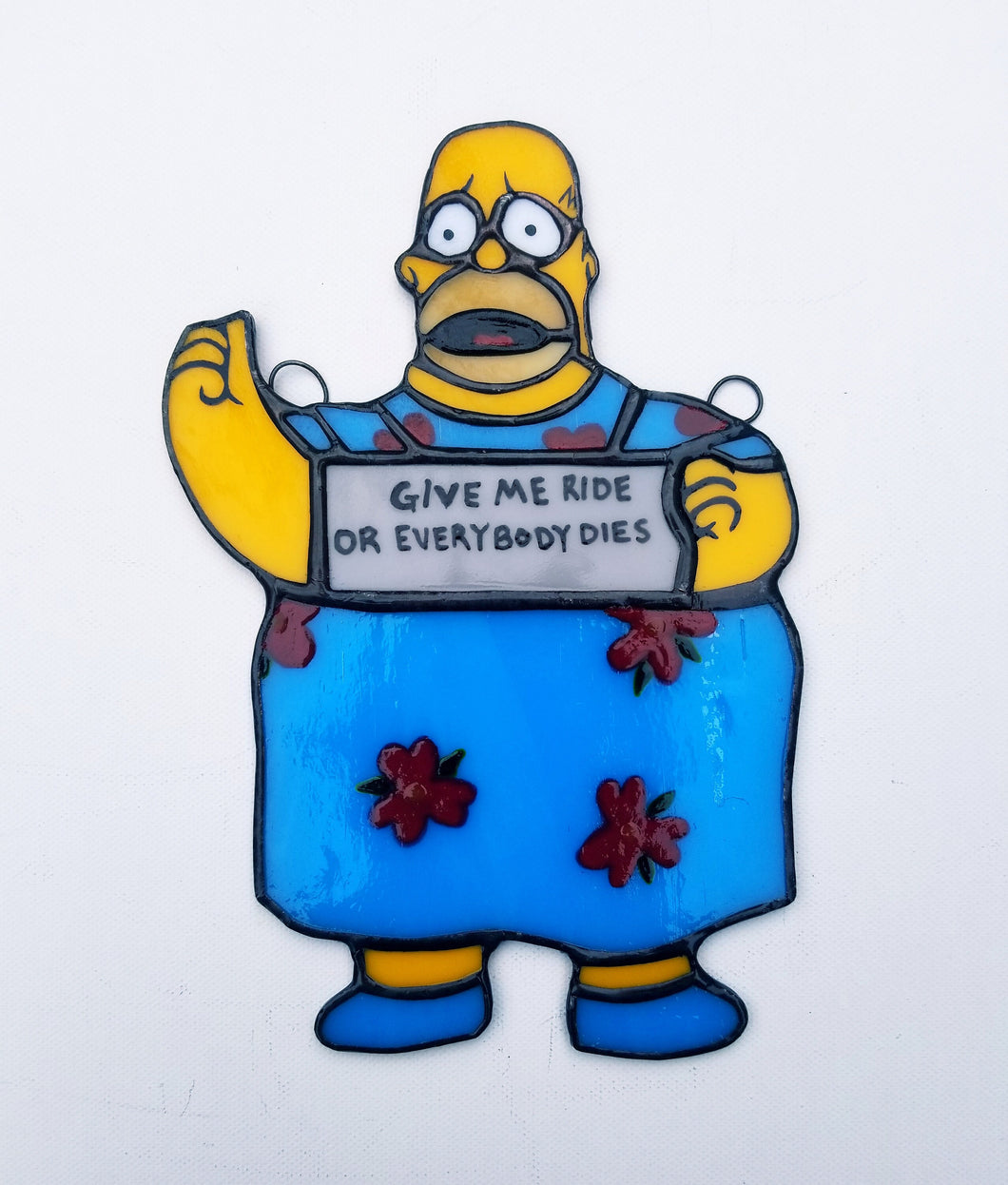 Give me ride stained glass suncatcher preorder – Sun Spots By Adria