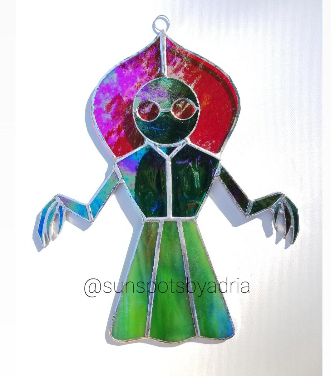 Flat Woods Monster stained glass suncatcher preorder