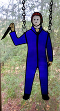 Load image into Gallery viewer, Michael Myers Stained Glass Suncatcher preorder
